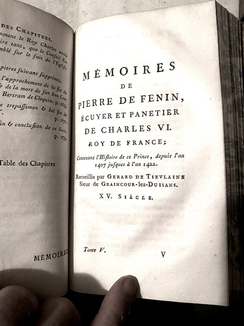 Dal più grande progetto di Memorie pubblicato nel XVIII secolo "La vita di Bertrand Duguesclin" 1785