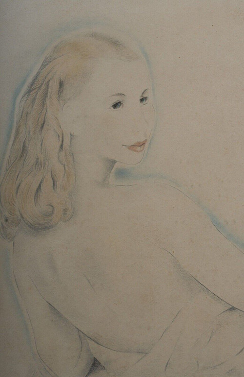 Lithographie Mariette Lydis Paris 29 Sur 200 femme dénudée cadre cérusé