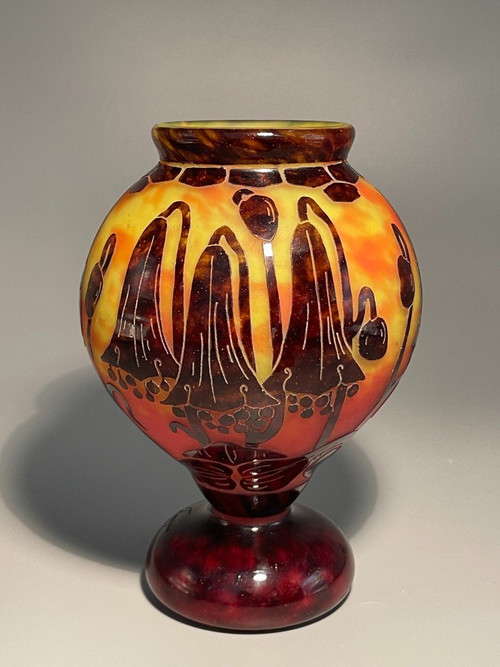 Art Deco Vase French Glass