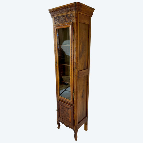 18th century carved oak display case