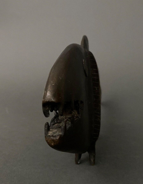 Japanese bronze sculpture of a carp fish 20th century