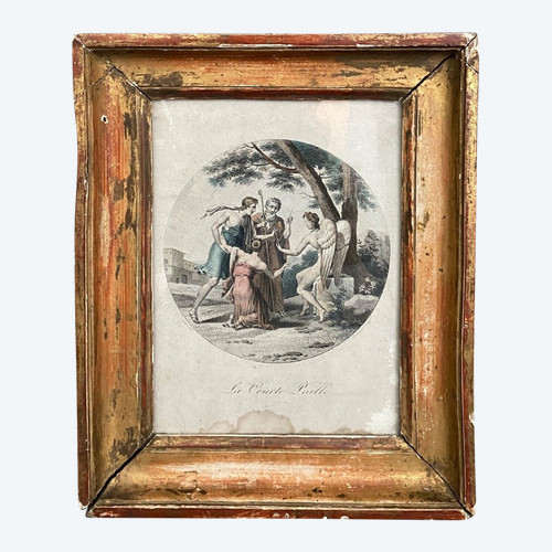 Early 19th century color engraving La Courte-Paille by Segro del Bonnefoy