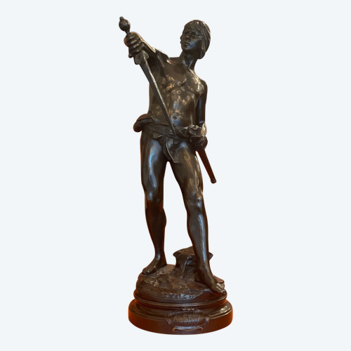 Importante Sculpture En Bronze Louis Moreau « Alerta »