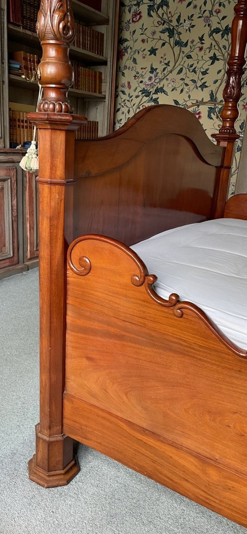 Louis Philippe Period Baldaquin Bed In Mahogany