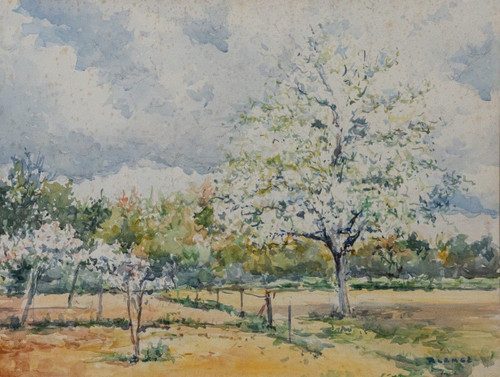 Watercolor by Robert Lange Le Printemps XXe