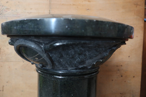 marble saddle column rotating base