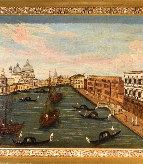 Vedutist Painter Of The 18th Century, View Of Venice With The Grand Canal