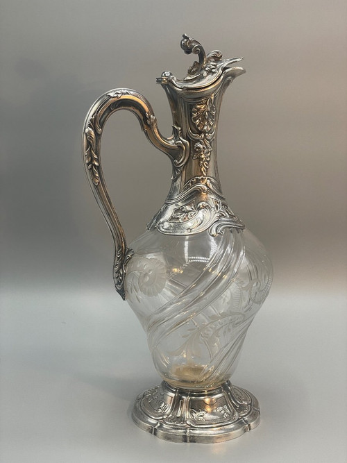 Aiguière En Argent Massif De Style Louis XV Orfèvre Ravinet&compagnie