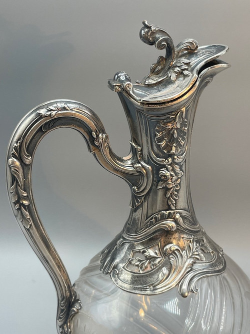 Aiguière En Argent Massif De Style Louis XV Orfèvre Ravinet&compagnie