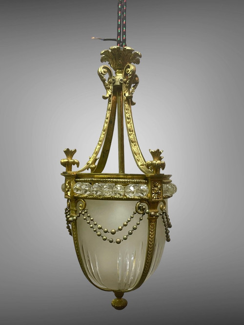 Louis XVI Style Bronze Hall Lantern