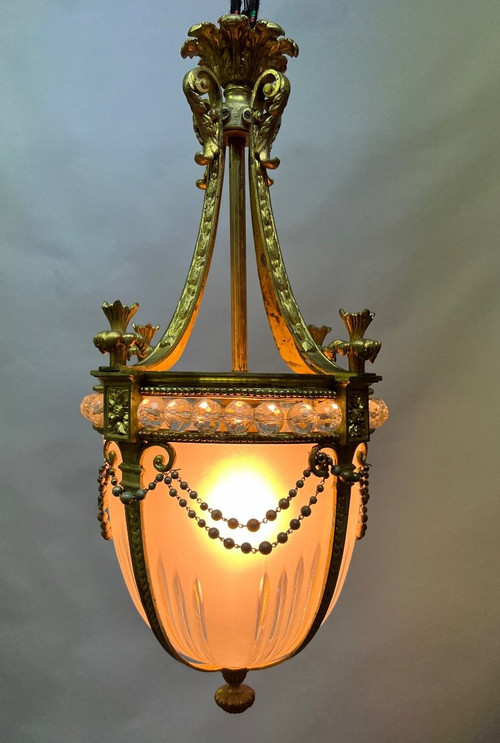 Louis XVI Style Bronze Hall Lantern