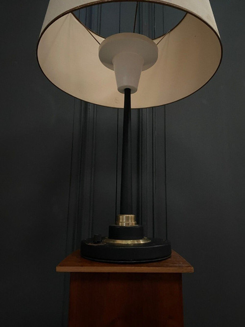 1960 lamp in black lacquered metal on shower base