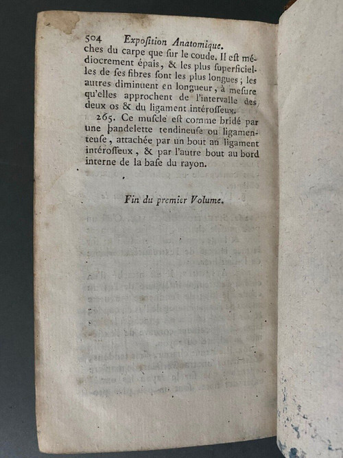 4 volumes Exposition Anatomique de la Structure du Corps Humain 1775