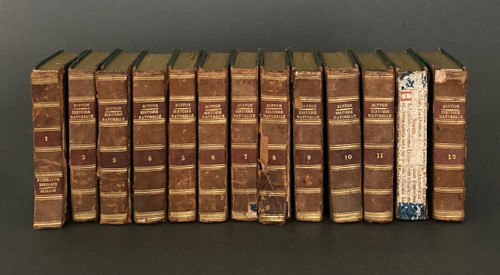 13 volumes Histoire Naturelle Générale et Particulière Buffon Imp. Royale