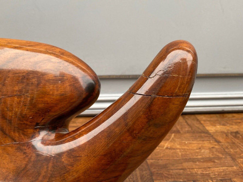 Modernist free-form wooden sculpture 1960