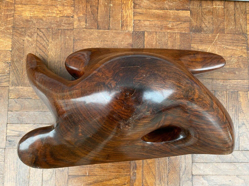 Modernist free-form wooden sculpture 1960