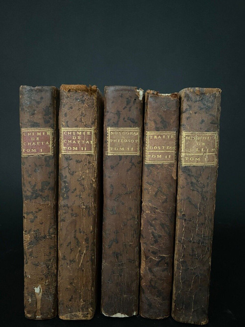 11 volumes medical books osteology surgery chemistry nosographies 1790