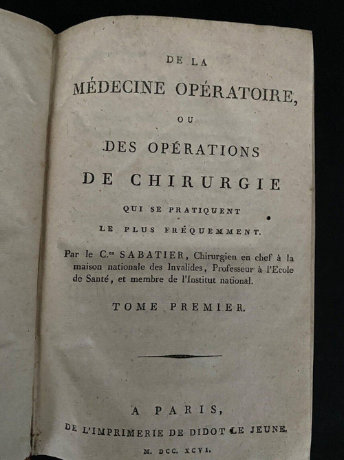 11 volumes medical books osteology surgery chemistry nosographies 1790