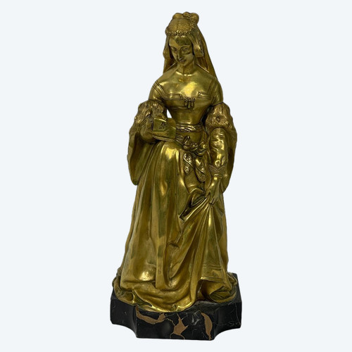  Elégante De La Renaissance Sculpture En Bronze XIX Siècle