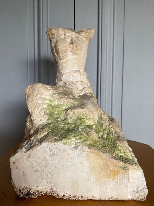 Direct-cut sculpture from the 20th century female nude workshop