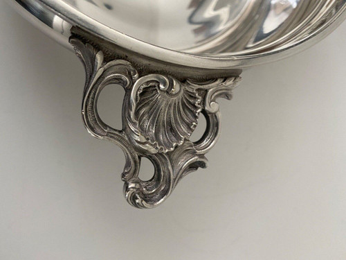 1900 silver-plated vegetable dish with artichoke handles Louis XV