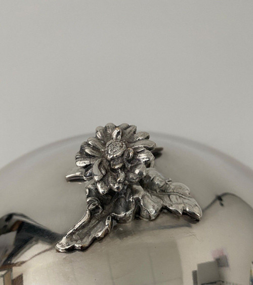 1900 silver-plated vegetable dish with artichoke handles Louis XV