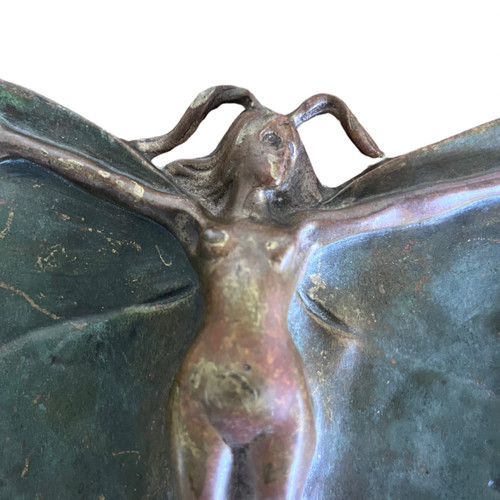 Bronze Pocket Tray - Woman with Wings - 1900