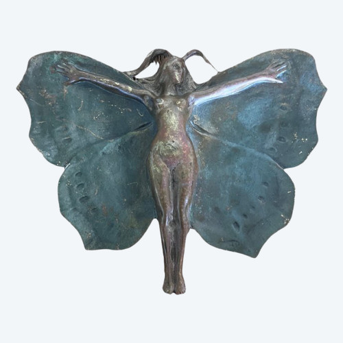 Bronze Pocket Tray - Woman with Wings - 1900