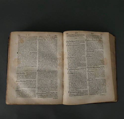 Theological Historical Poetic Dictionary of Juigné Broissinière 1661