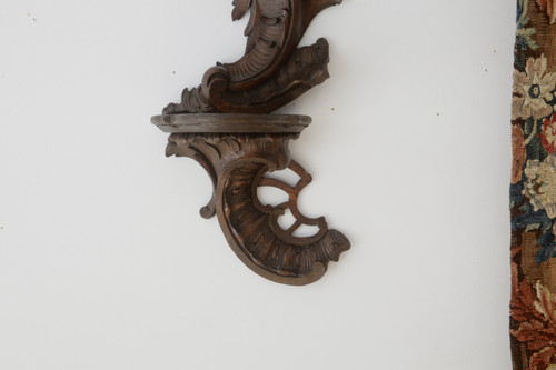 Louis XV Rococo style oak wall light