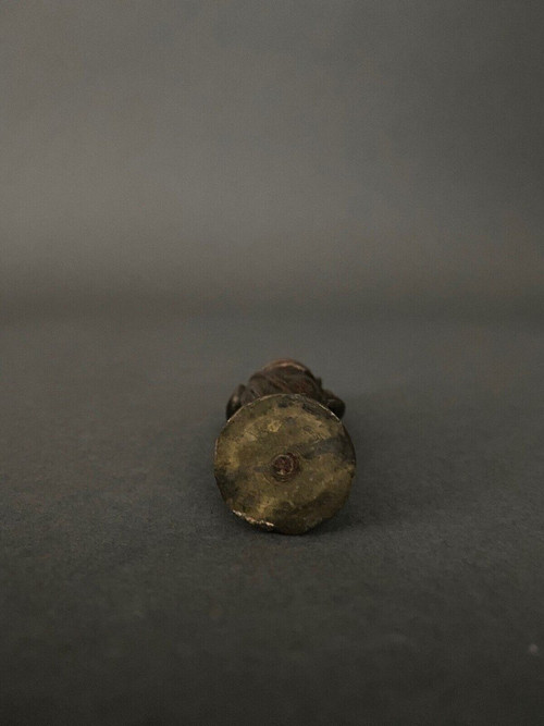 Small Antique Bronze, 19th century, chocolate patina