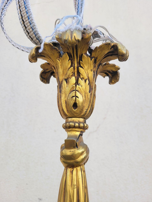 Louis XVI Style Bronze Chandelier, 20th Century