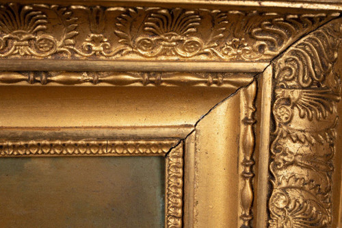 Oil on panel, Restoration period, Flemish school, gilded frame