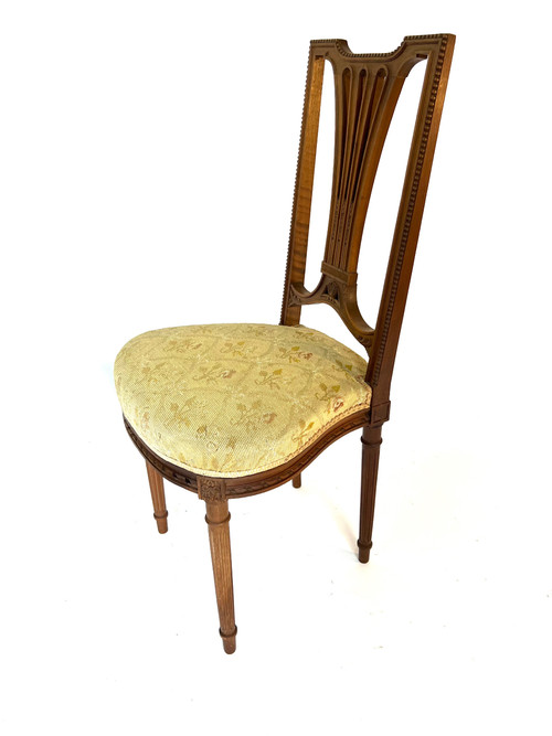 Pair of Louis XVI style side chairs