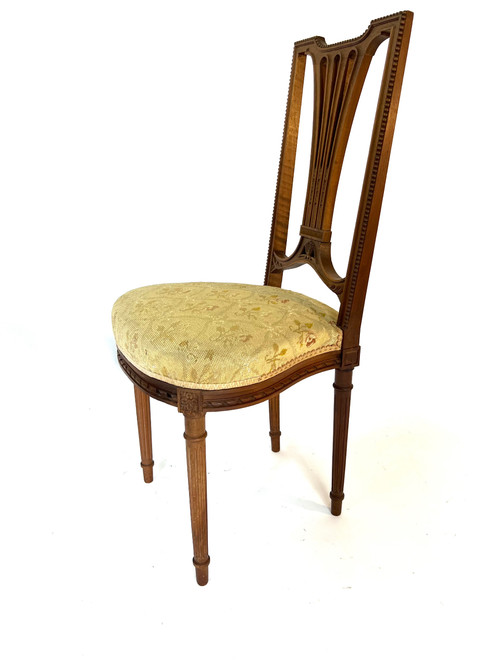 Pair of Louis XVI style side chairs