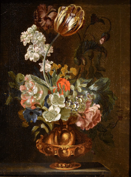 Jacob Van Huysum (amsterdam, 1687 - London, 1746), Still Life With Flowers