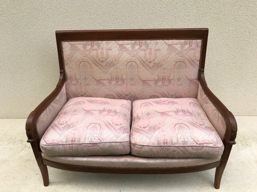 Restoration style mahogany two-seater sofa 20th century