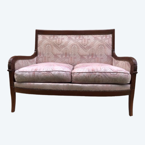 Restoration style mahogany two-seater sofa 20th century