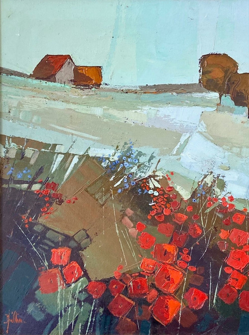 Roger Keiflin (né En 1949), Tableau "Maison Aux Coquelicots"