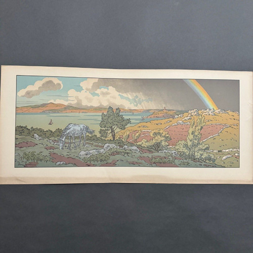 Lithograph by Henri Rivière L'Arc-en-ciel