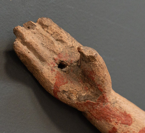 Christ in carved wood from the 15th century polychromy south of France