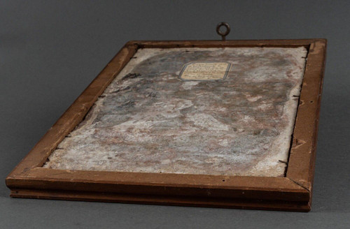 Slate-engraved stone dated 1779 decorated with names of donors