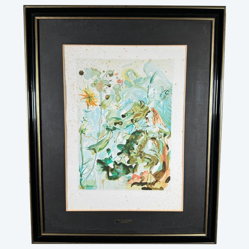 Lithograph Dali Divine Comedy Paradise 25 Saint Jacques and Hope