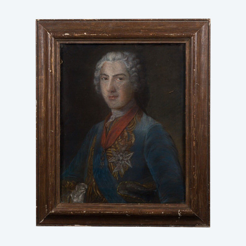 Portrait de Louis Ferdinand de France d'après M. Quentin de La Tour XVIIIe