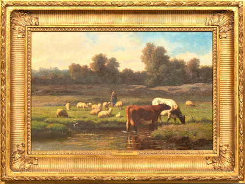 Grazing animals - Louis Robbe (Certified)