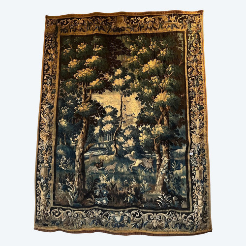 Aubusson green tapestry