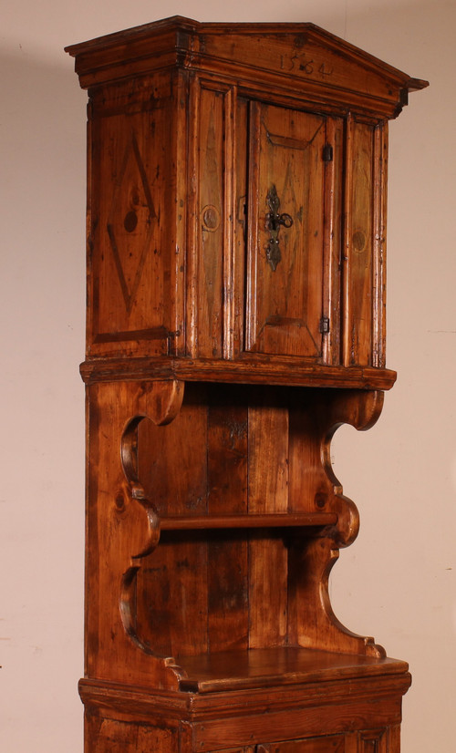 Small Swiss Dresser Cabinet Dated 1564