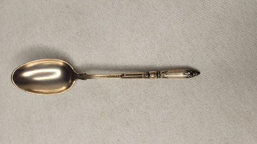 6 Art Nouveau silver-plated coffee spoons