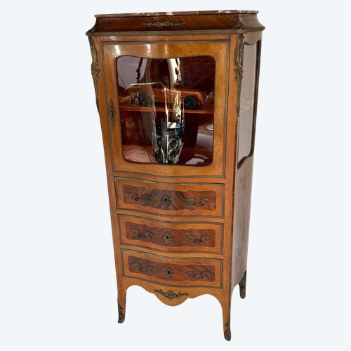 Rare Vitrine Louis XV 19ème Siècle