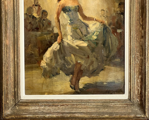 PAINTING / OIL ON CANVAS SIGNED FROM THE 50S REPRESENTING A DANCER